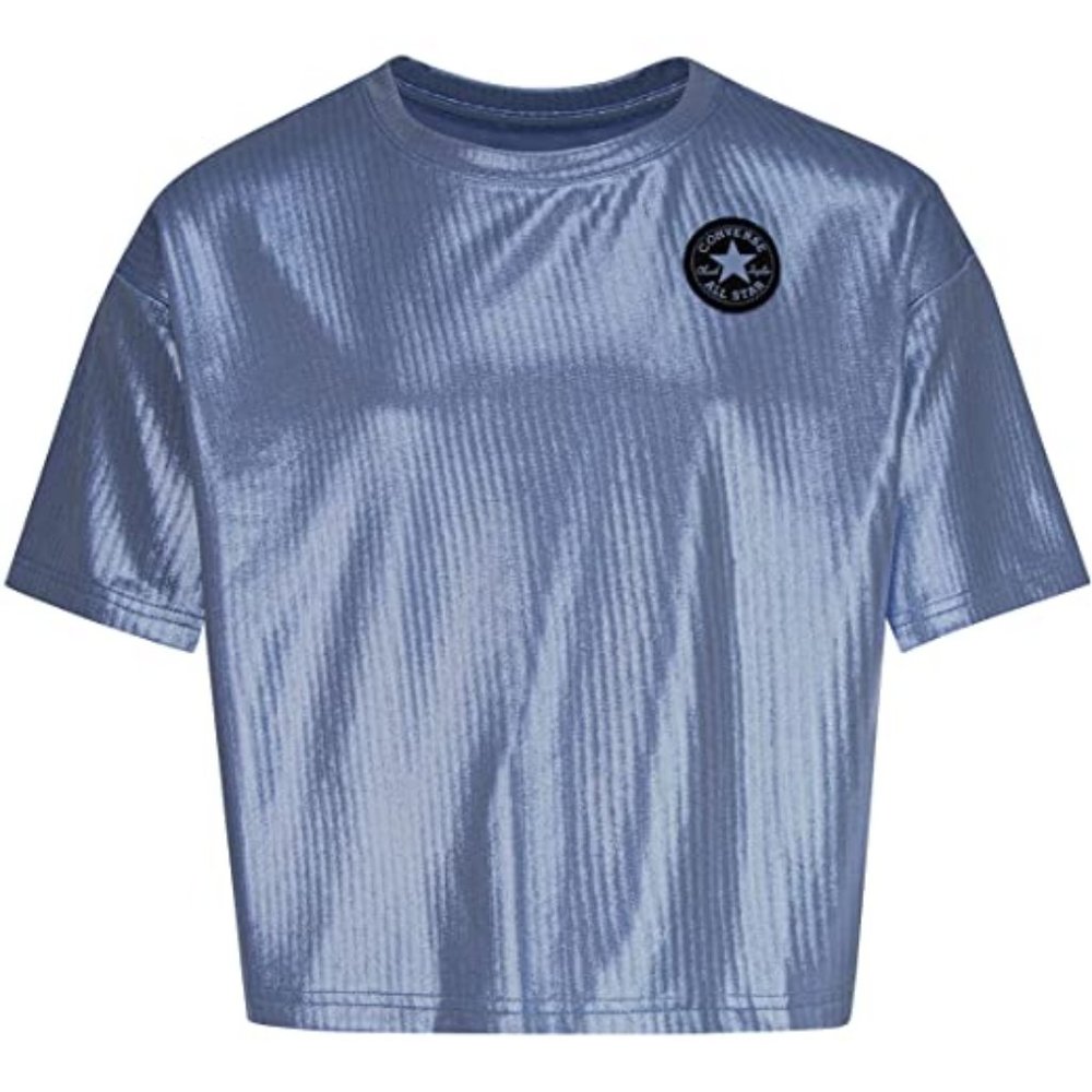Converse All Stars Kids Top Metallic Blue Foil